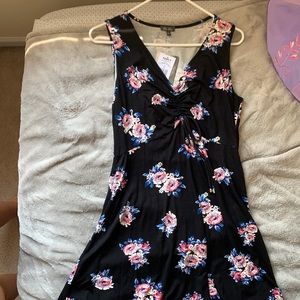 black floral dress